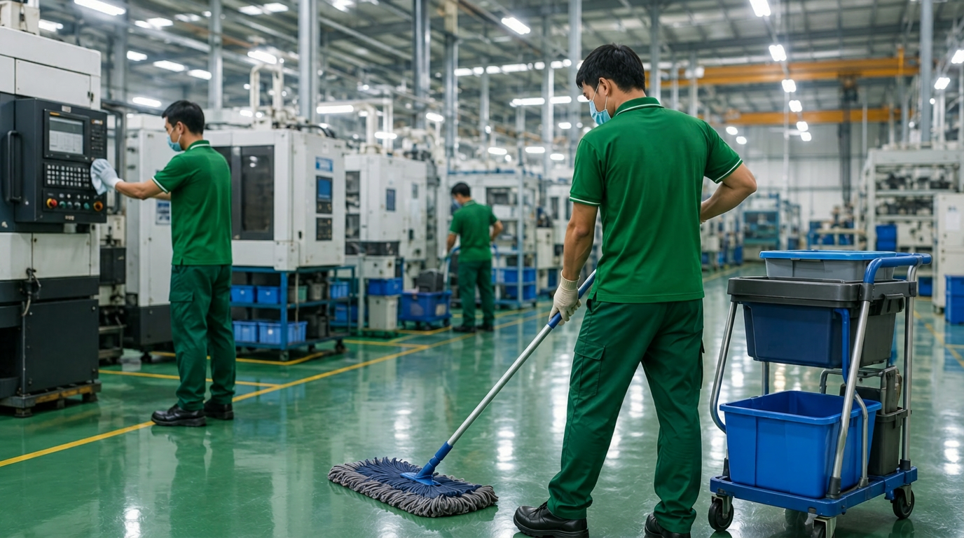 Vệ sinh khu vực sản xuất – Thành Đồng Group Cần Thơ