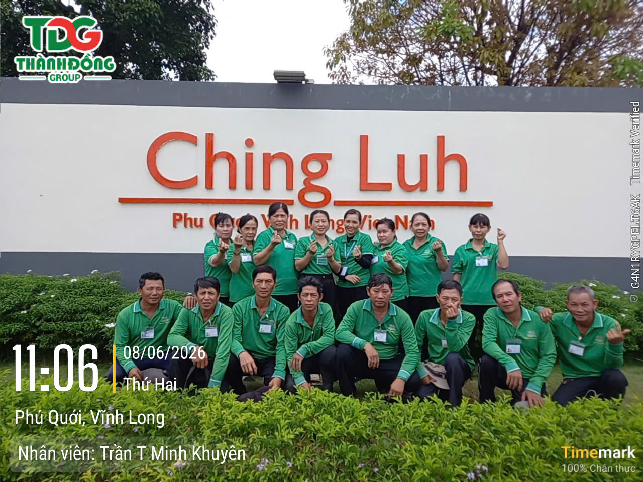 Đội vệ sinh nhà máy Ching Luh Vĩnh Long