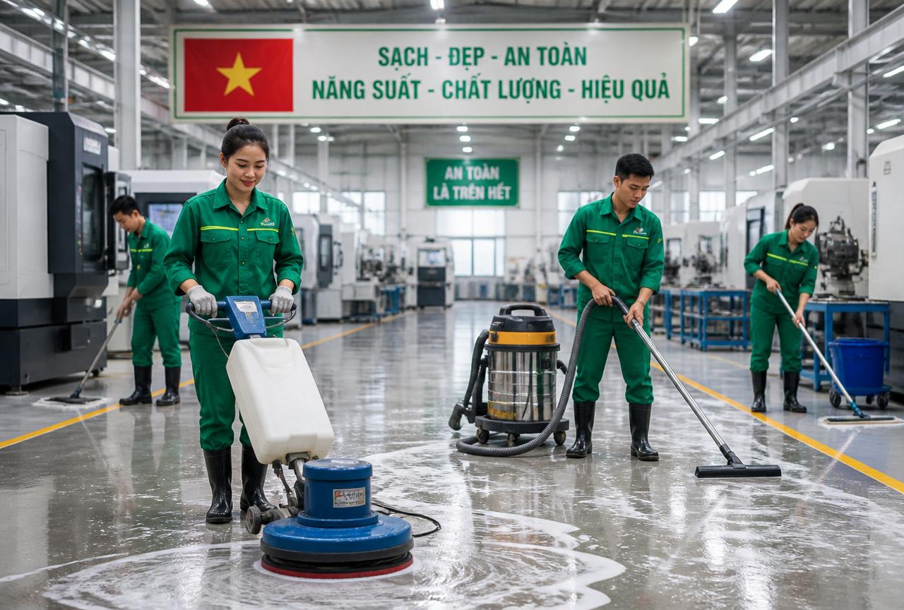 Vệ sinh khu vực sản xuất – Thành Đồng Group Cần Thơ