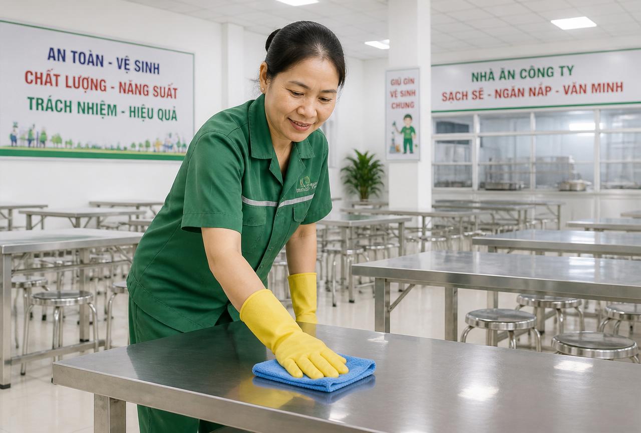 Vệ sinh nhà ăn – căn-tin – Thành Đồng Group Cần Thơ